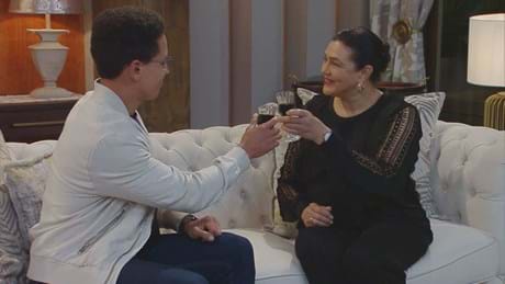 Donovan (right) and Bridgette (left) celebrate their engagement in Suidosster on kykNET (DStv channel 144)