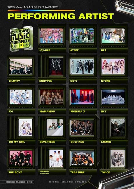 2020 Mama Lineup