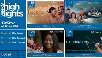 DSTV WEEKLY HIGHLIGHTS 14-20 January 2022