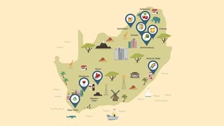 Homegrown Tastes SA Map