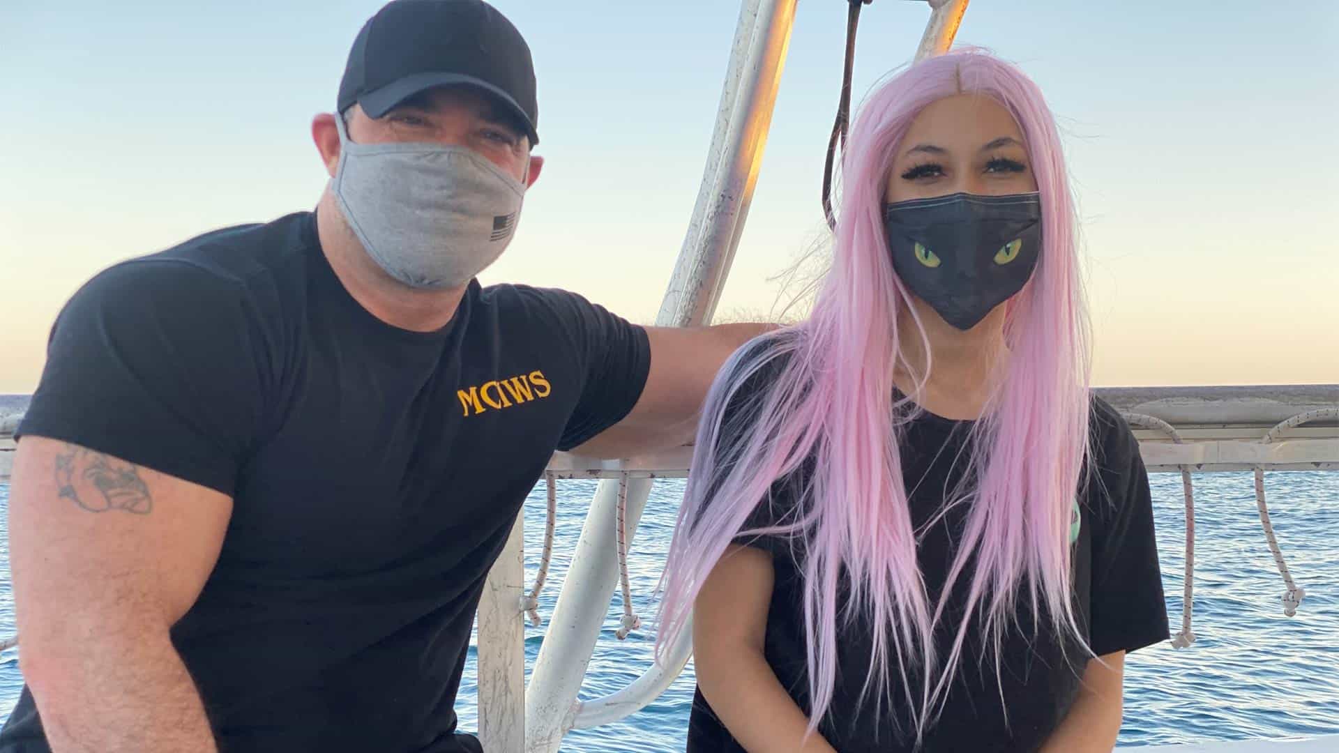 Charlie Winter and his daughter Paige learned a lot about sharks